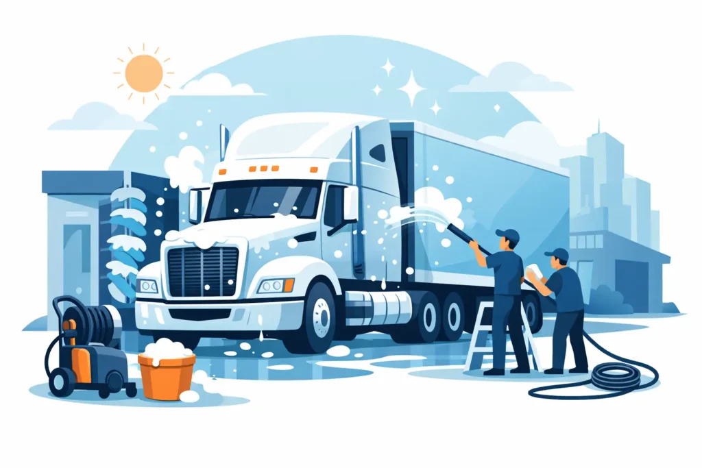 Commercial Truck Washing Service That Pays Off