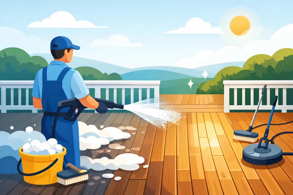 Deck Cleaning and Washing Done Right