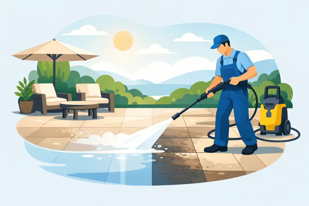 Patio Power Washing Service That Lasts