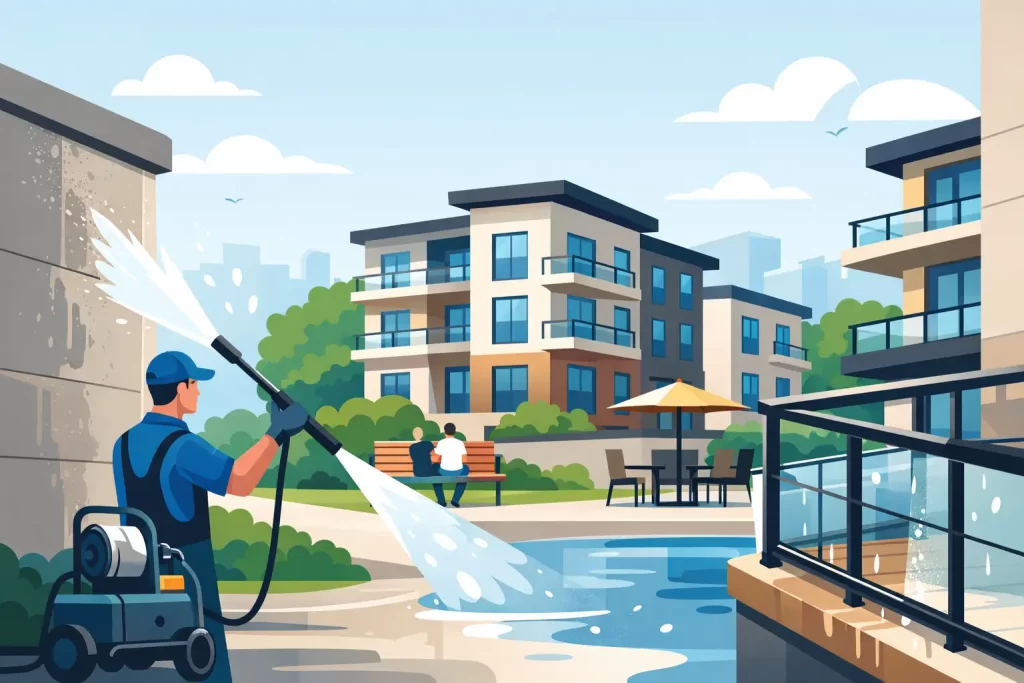 Pressure Washing for Apartment Communities