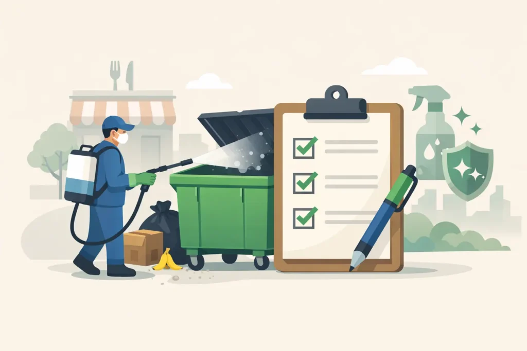 Restaurant Dumpster Disinfecting Checklist