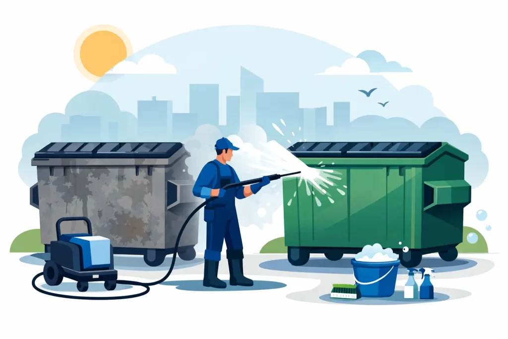 What a Dumpster Pressure Washing Company Does