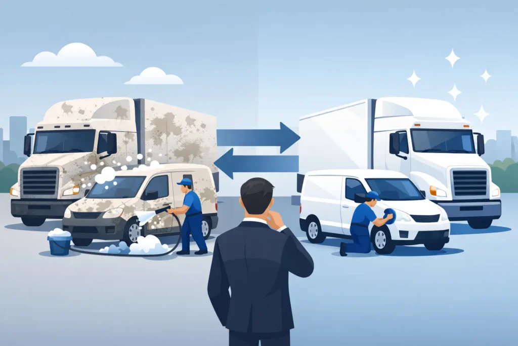 Fleet Washing Results Example That Wins Work