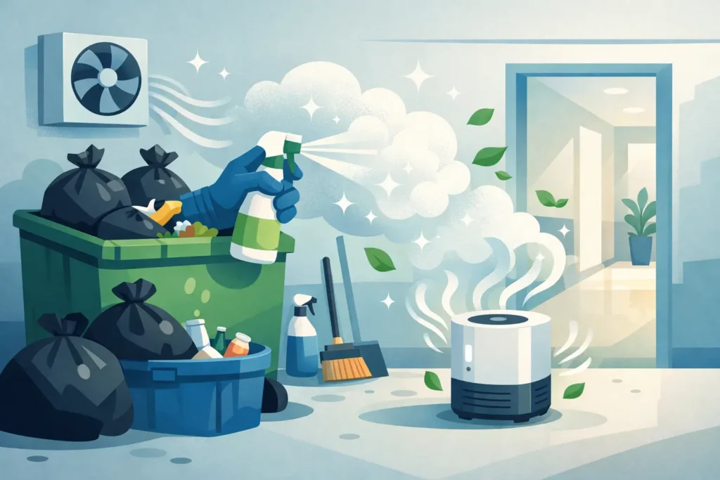 How to Deodorize Apartment Trash Rooms