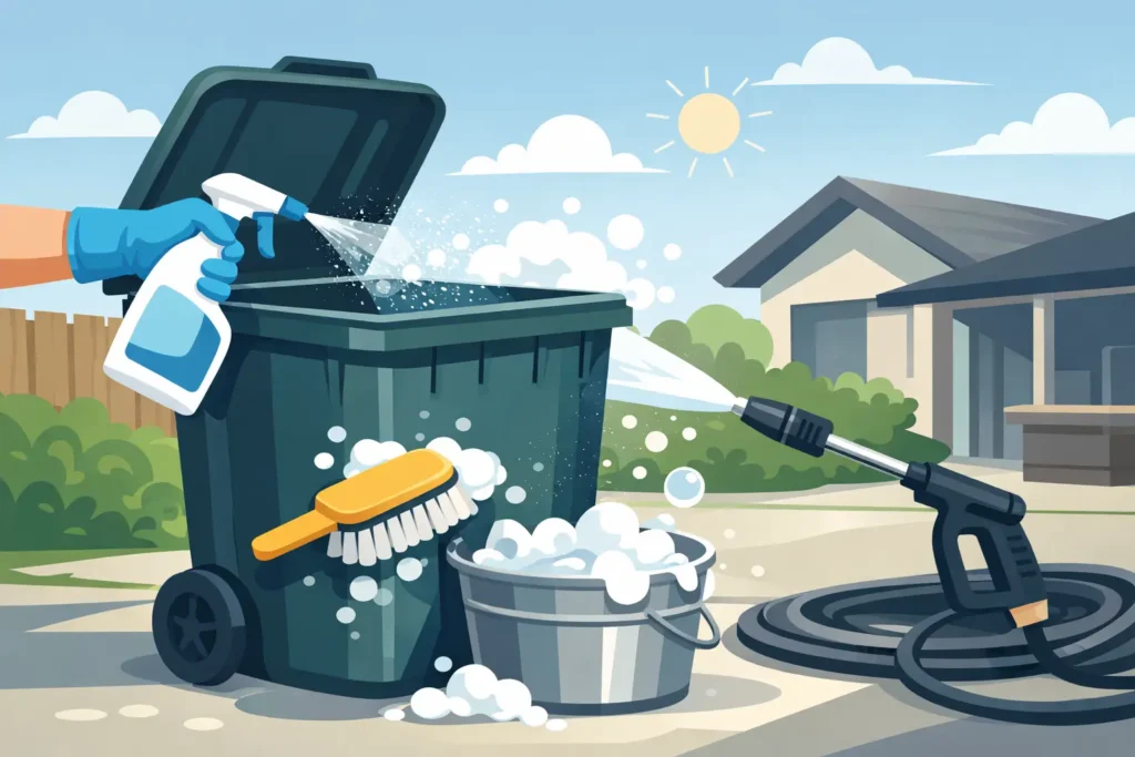 How to Sanitize Outdoor Trash Cans Right
