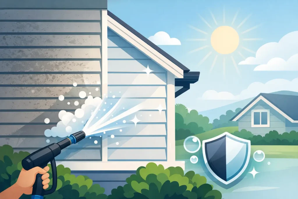 Protect Siding With Annual Washing