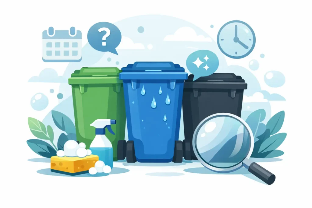 Trash Bin Cleaning Frequency FAQ