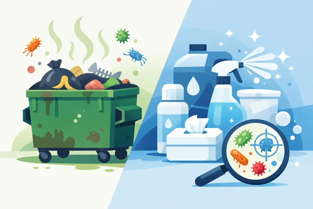What Kills Dumpster Bacteria Best?