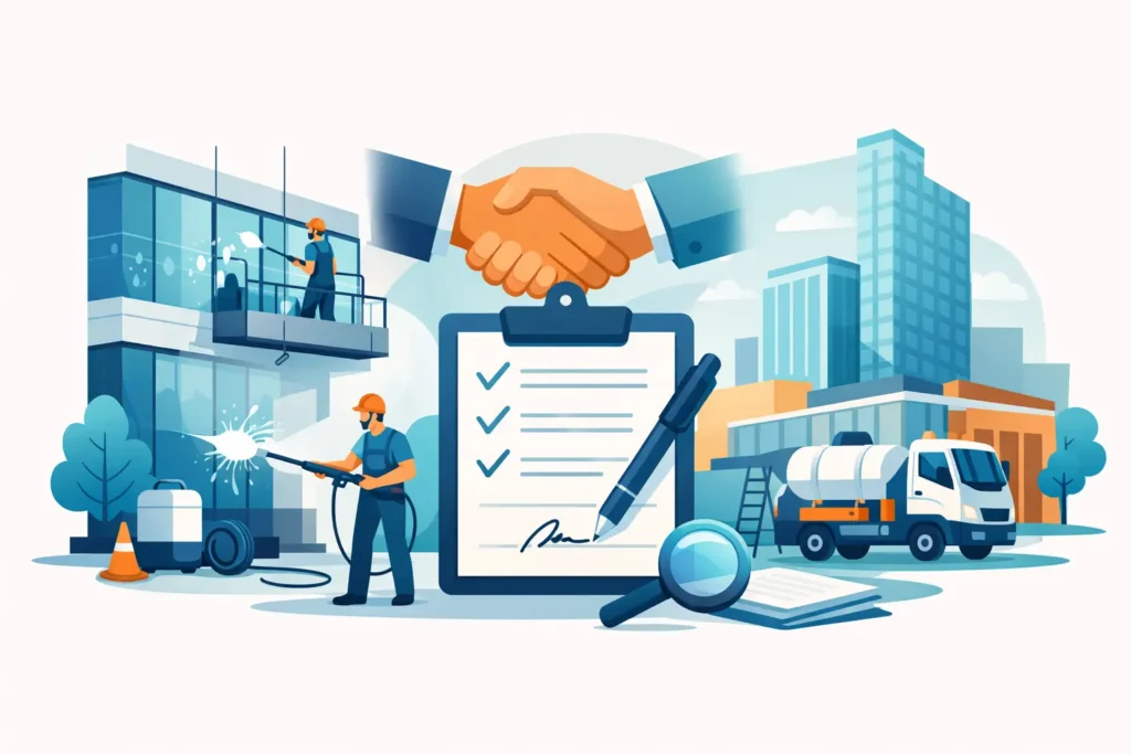 Commercial Exterior Cleaning Contracts Explained