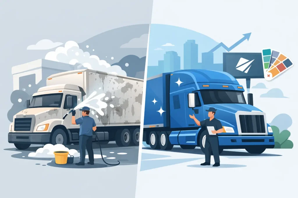 Fleet Washing Branding Improvement Example