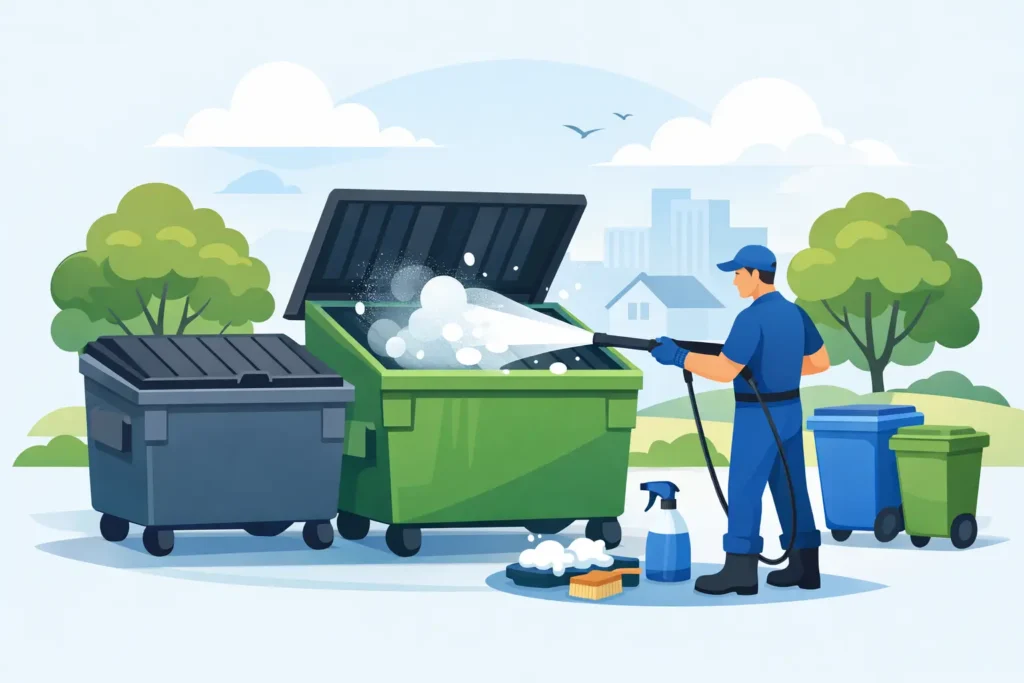 Dumpster Sanitizing Braintree for Cleaner Bins