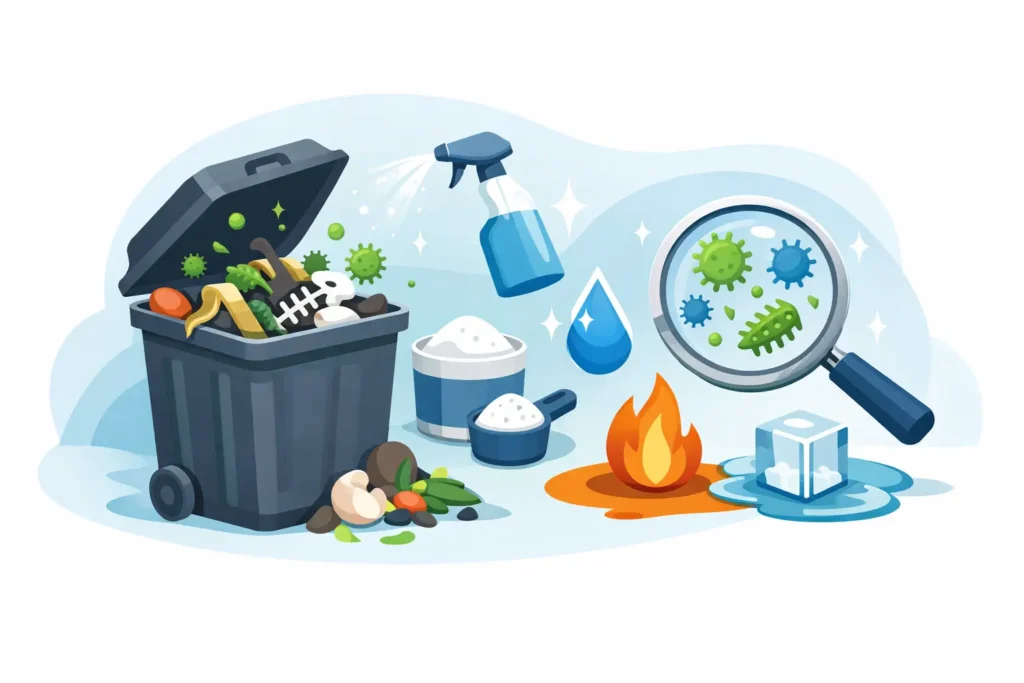 What Kills Bacteria in Garbage Cans Best?