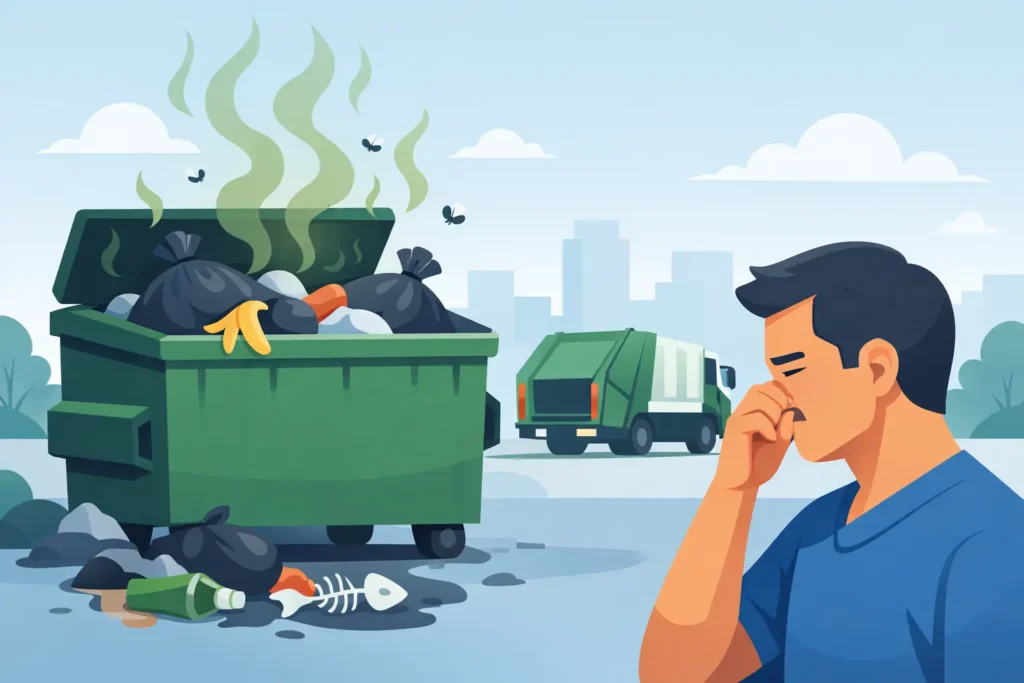 Why Do Dumpsters Smell After Pickup So Bad?